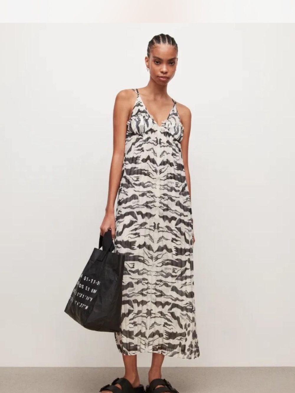 AllSaints Nouvel Maxi Dress size US 6 - Picture 1 of 5